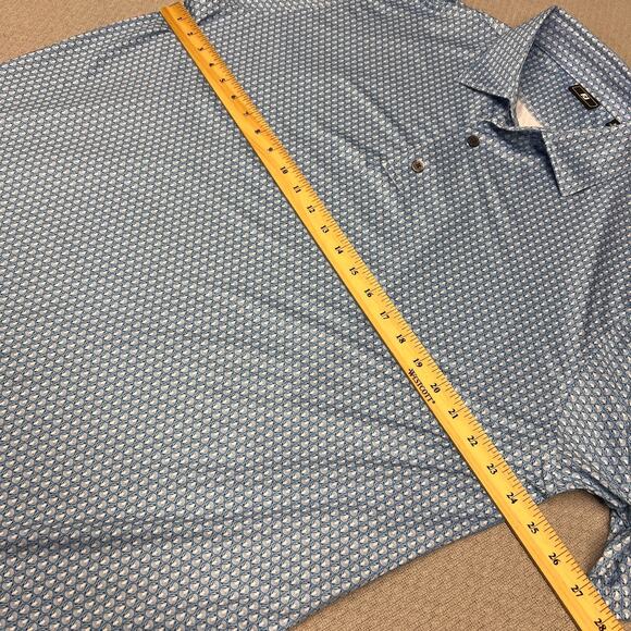 Footjoy Polo Shirt Mens XL Geometric Sea Shell Ocean Performance Golf Stretch - Picture 9 of 9